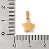 Ion Plating(IP) 304 Stainless Steel Pendants STAS-C103-07G-3