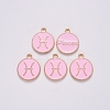 Alloy Enamel Pendants ENAM-S124-01B-09H-2
