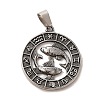 304 Stainless Steel Pendants LS-STAS-C084-01B-AS-1