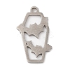 Non-Tarnish Halloween 201 Stainless Steel Pendants STAS-D053-09P-1