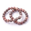 Natural Leopard Skin Jasper Beads Stretch Bracelets X-BJEW-F380-01-B12-1