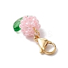 Flower Glass Seed Beads Beaded Pendant Decorations HJEW-MZ00195-6