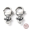 925 Thailand Sterling Silver Lobster Claw Clasp Rhinestone Settings STER-D003-05A-AS-3