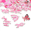 26Pcs 13 Styles Breast Cancer Pink Awareness Ribbon Theme Alloy Enamel Pendants ENAM-TA0001-93-2