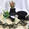 Polyester Pleated Lace Trim Ribbon OCOR-WH0079-45A-6