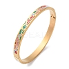 304 Stainless Steel Hinged Bangles for Women LS-BJEW-K263-04G-03-1