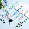 20Pcs 5 Colors Aluminum Climbing Carabiners AJEW-GA0007-59-5