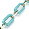 Handmade Acrylic & Aluminium Cable Chains AJEW-JB00559-01-1