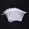 Rectangle Organza Bags with Glitter Sequins X-OP-R020-10x12-06-2