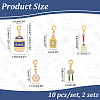 Tableware Theme Pendant Stitch Markers HJEW-AB00373-2