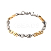 201 Stainless Steel Link Chain Bracelets BJEW-B078-121GP-1