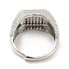 Rack Plating Brass Micro Pave Cubic Zirconia Rings RJEW-E064-11P-3