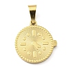 Ion Plating(IP) 316L Surgical Stainless Steel Pendants STAS-M317-07G-1