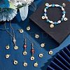 16Pcs 8 Colors Brass Micro Pave Cubic Zirconia Pendants KK-HY0001-39-4