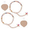 Bees Zinc Alloy & Plastic Chain Shoelaces DIY-WH0723-089RG-1