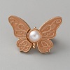 Butterfly Shape Alloy Enamel Adjustable Jean Button Pins FIND-WH0609-81KCG-01-1