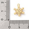 Brass Pave Clear Cubic Zirconia Charms KK-V016-03G-3