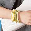 Handmade Polymer Clay Heishi Beads Stretch Bracelets Sets BJEW-JB05902-07-3