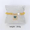 Bohemian Style Brass Rectangle Charm Bracelets FS-WG04134-09-1