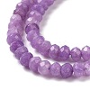 Dyed Natural Malaysia Jade Rondelle Beads Strands G-E316-2x4mm-39-7