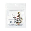 2 Pairs 2 Colors Valentine's Day 304 Stainless Steel Enamel Magnetic Pendants STAS-FS0002-08-6