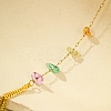 Gemstone Chip Link Chains for Women BJEW-G739-02G-4