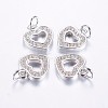 Long-Lasting Plated Brass Micro Pave Cubic Zirconia Charms LS-ZIRC-F069-50P-1