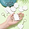 Sublimation Blanks Keychains AJEW-CJC0015-003-4