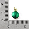 Brass with Enamel Charms KK-Q066-01C-G-3