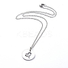 Non-Tarnish 304 Stainless Steel Pendant Necklaces NJEW-E147-04P-2
