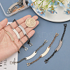 CHGCRAFT 9Pcs 3 Colors Alloy with Iron Coat Hanging Chain FIND-CA0008-51-3