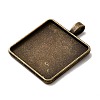 Vintage Tibetan Style Alloy Pendant Cabochon Settings TIBEP-M018-98AB-NF-2