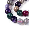 Dyed & Heated Natural Fire Crackle Agate Beads Strands G-N359-01B-11-4