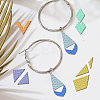 2Pcs 2 Style Acrylic Earring Handwork Template DIY-WH0572-001-5