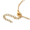 Shell Pearl & Acrylic Flower Bib Pendant Necklaces X1-NJEW-TA00169-5