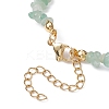 Natural Green Aventurine Chip Beaded Necklace NJEW-JN04616-14-5