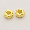 Golden Rondelle Alloy Spacer Beads PALLOY-N0002-05G-1