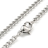 Non-Tarnish 304 Stainless Steel Pendant Necklaces NJEW-L118-02P-04-3