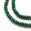 Rondelle Dyed Synthetic Malachite Bead Strands G-Q446-05-3
