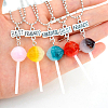 30Pcs 5 Colors Resin Pendants RESI-CJ0001-222-7