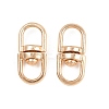 Alloy Double Eye Swivel Clasps FIND-C091-01G-1