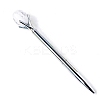 Natural Howlite Egg Ball-Point Pen PW-WG63249-06-1