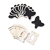 Butterfly Wooden Mini Chalkboard Signs AJEW-M035-03-5