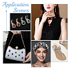 3 Bags 3 Colors Teardrop/Heart/Star Sew on Rhinestones GACR-AR0001-04-5