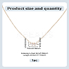 1Pc Brass Crystal Rhinestone Flower Pendant Necklaces for Women NJEW-LP0009-49-2