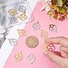 12Pcs 2 Colors 201 Stainless Steel Pendants STAS-UN0040-19-4
