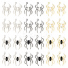  24Pcs 6 Color Glass Spider Pendant FIND-TA0003-07-2