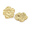 304 Stainless Steel Flower Theme Stud Earrings For Women EJEW-B110-04G-03-2