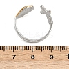 Adjustable 304 Stainless Steel Cuff Rings for Women LS-RJEW-B135-01GP-06-3