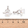 925 Sterling Silver & Austrian Crystal Angel Pendants STER-N016-102P-3
